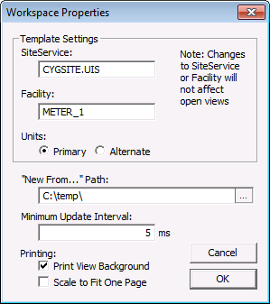 Workspace Properties